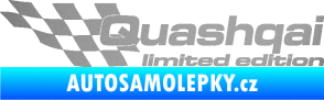 Samolepka Quashqai limited edition levá stříbrná metalíza