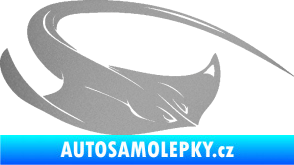 Samolepka Rejnok 002 pravá stříbrná metalíza