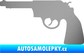 Samolepka Revolver 002 levá stříbrná metalíza