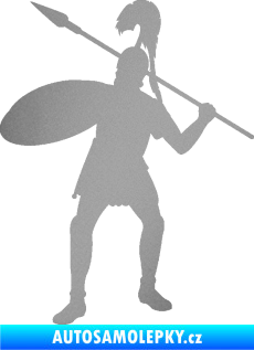 Samolepka Římský voják levá stříbrná metalíza
