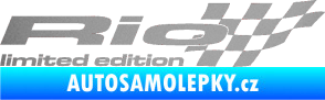 Samolepka Rio limited edition pravá stříbrná metalíza