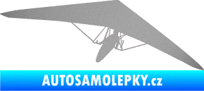 Samolepka Rogalo 001 pravá stříbrná metalíza