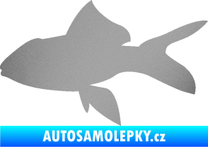 Samolepka Ryba 002 levá stříbrná metalíza