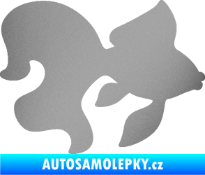 Samolepka Ryba 019 pravá závojnatka stříbrná metalíza