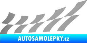 Samolepka Šachovnice 029 stříbrná metalíza