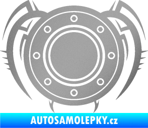 Samolepka Samolepka na víčko od nádrže 001 stříbrná metalíza