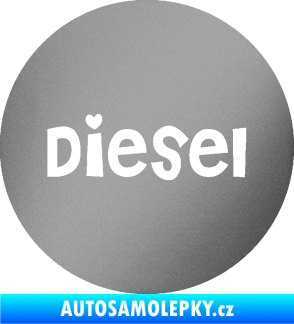 Samolepka Samolepka na víčko od nádrže 006 diesel stříbrná metalíza