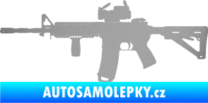 Samolepka Samopal 003 levá stříbrná metalíza