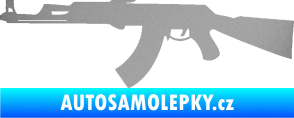 Samolepka Samopal 005 levá stříbrná metalíza
