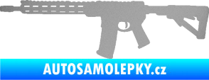 Samolepka Samopal 007 levá stříbrná metalíza