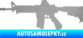 Samolepka Samopal 009 levá stříbrná metalíza