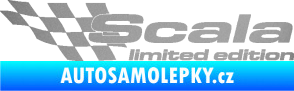 Samolepka Scala limited edition levá stříbrná metalíza
