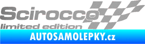 Samolepka Scirocco limited edition pravá stříbrná metalíza