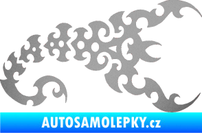 Samolepka Štír 015 pravá stříbrná metalíza