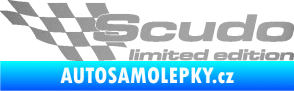 Samolepka Scudo limited edition levá stříbrná metalíza