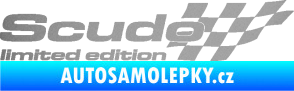Samolepka Scudo limited edition pravá stříbrná metalíza