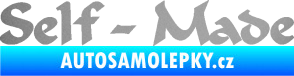 Samolepka Self made nápis stříbrná metalíza