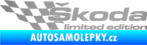 Samolepka Škoda limited edition levá stříbrná metalíza