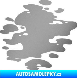 Samolepka Skvrna 001 pravá kaňka stříbrná metalíza