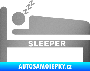 Samolepka Sleeper stříbrná metalíza