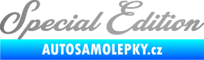 Samolepka Special edition 003 nápis stříbrná metalíza