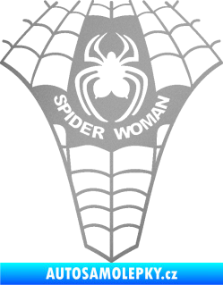 Samolepka Spider woman pavoučí žena stříbrná metalíza