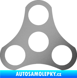 Samolepka Spinner stříbrná metalíza