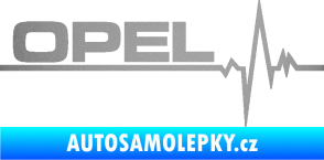 Samolepka Srdeční tep 036 levá Opel stříbrná metalíza