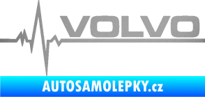 Samolepka Srdeční tep 037 pravá Volvo stříbrná metalíza