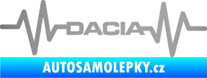 Samolepka Srdeční tep 044 levá Dacia stříbrná metalíza