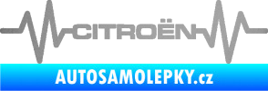 Samolepka Srdeční tep 057 Citroen stříbrná metalíza