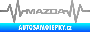 Samolepka Srdeční tep 059 Mazda stříbrná metalíza