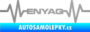 Samolepka Srdeční tep 063 Enyaq stříbrná metalíza