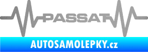 Samolepka Srdeční tep 076 Volkswagen Passat stříbrná metalíza