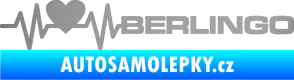Samolepka Srdeční tep 092 pravá Berlingo Citroen stříbrná metalíza