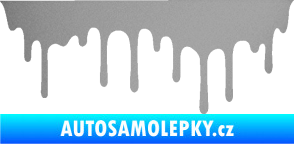 Samolepka Stékající skvrna 008 levá stříbrná metalíza