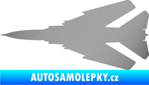 Samolepka Stíhací letoun 007 levá MIG stříbrná metalíza