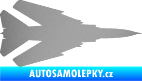 Samolepka Stíhací letoun 007 pravá MIG stříbrná metalíza