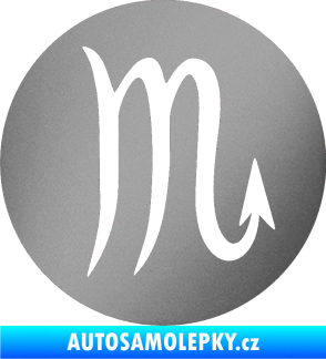 Samolepka Štír 001 - horoskop stříbrná metalíza
