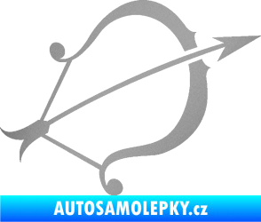 Samolepka Střelec 002 pravá stříbrná metalíza