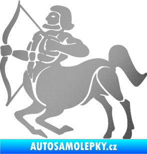 Samolepka Střelec 004 levá stříbrná metalíza