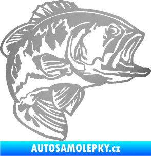 Samolepka Sumec 007 pravá stříbrná metalíza