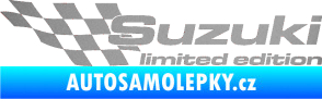 Samolepka Suzuki limited edition levá stříbrná metalíza