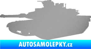 Samolepka Tank 002 levá M1 Abrams stříbrná metalíza