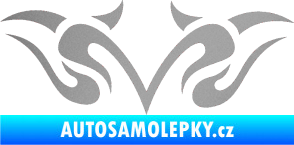 Samolepka Tetování 129 stříbrná metalíza