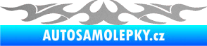 Samolepka Tetování 131 stříbrná metalíza