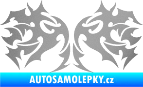 Samolepka Tetování 197 stříbrná metalíza