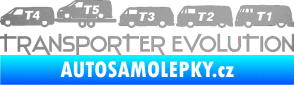 Samolepka Transporter evolution - levá stříbrná metalíza