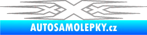 Samolepka Triple x stříbrná metalíza