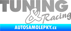 Samolepka Tuning racing 001 stříbrná metalíza